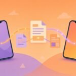 Two Android phones sharing files with Quick Share nearby