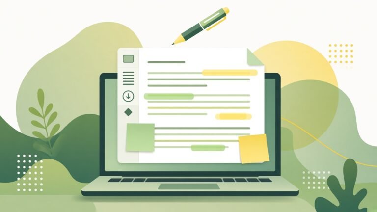 Windows laptop showing PDF highlights and annotation tools