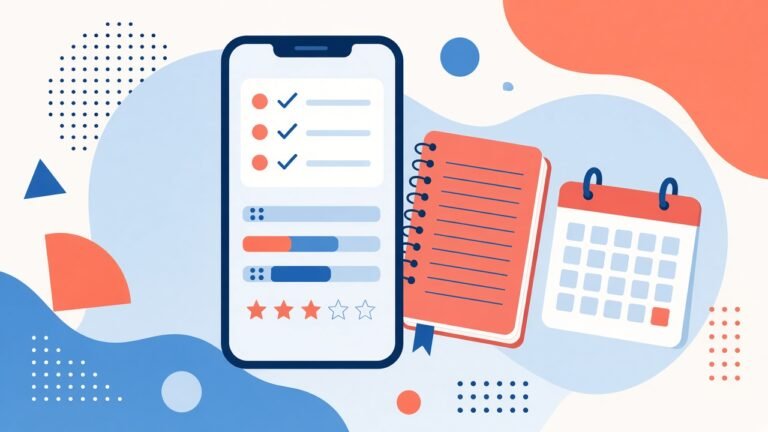 Phone spreadsheet tracking college subject grades simply