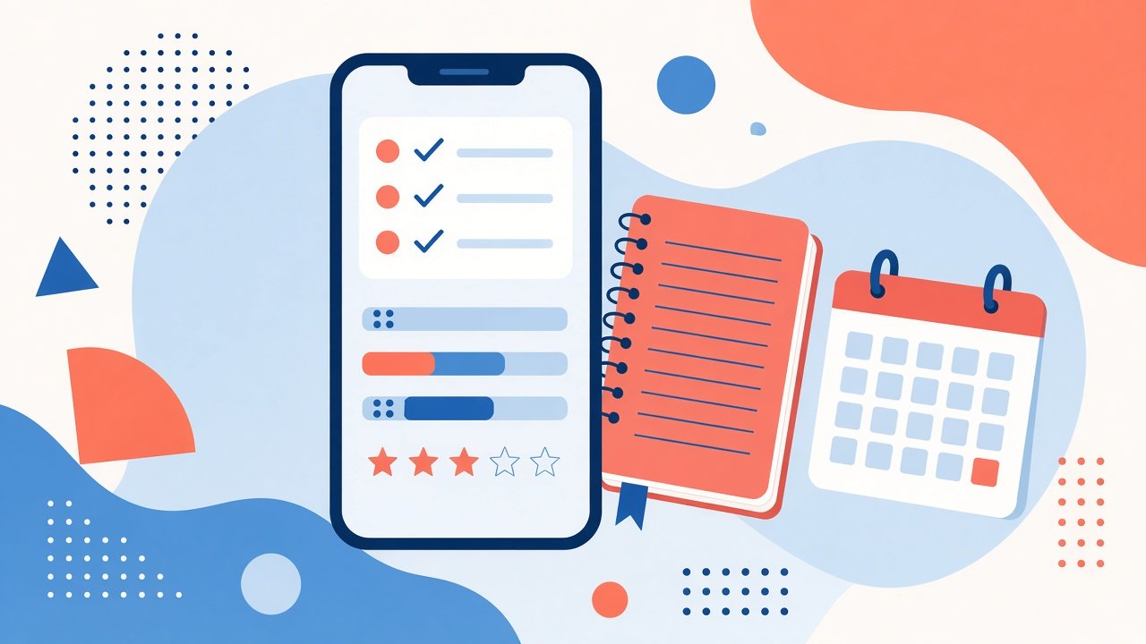 Phone spreadsheet tracking college subject grades simply