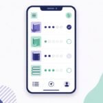 Flat vector illustration of a phone checklist with book and document icons for a student reading list