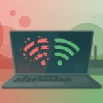 Windows 11 laptop Wi-Fi disconnect warning troubleshooting scene